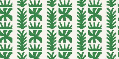 Abstract green botanical pattern background. vector