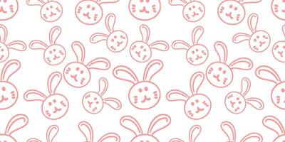 Bunny rabbit pattern design vector