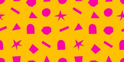 Abstract shape geometric pattern design. vector