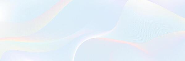 White line pattern premium background pastel color. Abstract wave holographic gradient vector