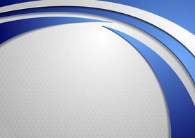 Abstract tech wavy corporate background vector