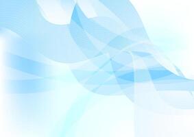 Abstract blue waves background vector
