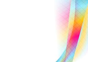 Colorful vibrant tech wavy abstract background vector