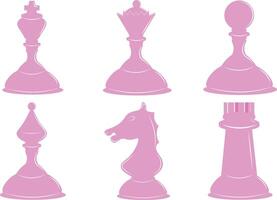 Isolated chess. Chess game vector