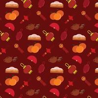 Chinese New Year Seamless Pattern vector