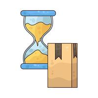 Illustration of Loading package vector