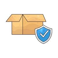 Illustration of Open box vector