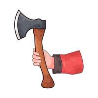 ax in hand vector