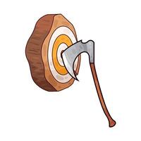 ax on a dart board vector