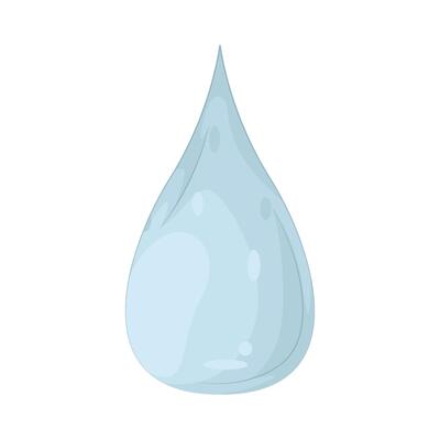 Illustration of Water Droplet