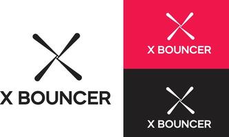 X bouncer logo design, professional X bouncer logos, custom X bouncer logo, creative logo design, unique X bouncer logo, modern X bouncer logo, best X bouncer logo, logo design services, vector