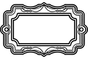 a black and white drawing of a frame vector