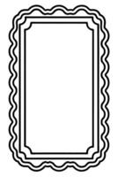 a black and white drawing of a frame vector