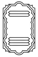 a black and white drawing of a frame vector