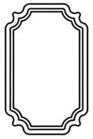 a black and white outline of a frame vector