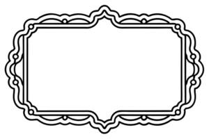 a black and white drawing of a frame vector