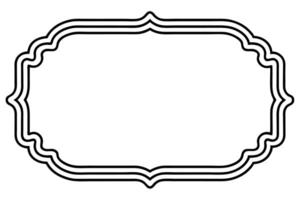 a black and white drawing of a frame vector