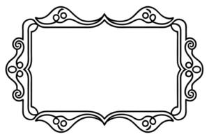 a black and white drawing of a frame vector