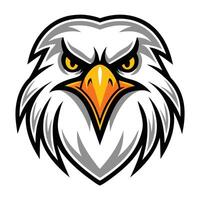 an eagle head with a large beak vector