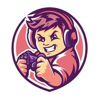a cartoon character playing a game vector