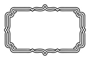 a black and white drawing of a frame vector