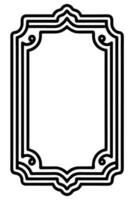 a black and white drawing of a frame vector