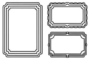 four different frames for a picture vector