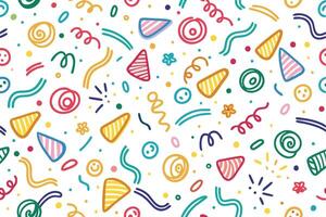 a colorful pattern with many different shapes and colors vector