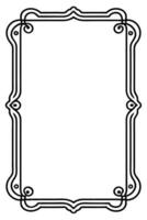 a black and white drawing of a frame vector