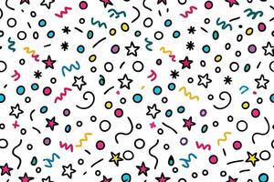a colorful pattern with stars and stars on it vector