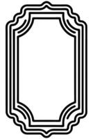a black and white outline of a frame vector