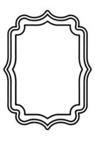 a black and white drawing of a frame vector