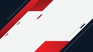 Striking Red and Black Abstract Geometric Concept vector