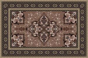 Vintage Arabic pattern.Persian colored carpet.Rich ornament for fabric textiles.Abstract design of persian carpet with geometric ornament.Moroccan style background. vector