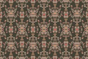 Seamless ethnic design, ikat art. Beautiful hand drawn designs for textiles and ethnic prints, beautiful patterns. folk embroidery bohemian style abstract art vector
