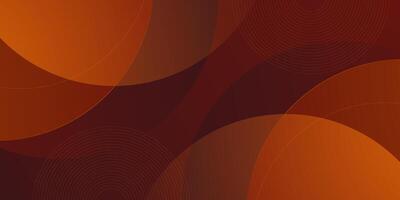 Abstract dark brown geometric circle pattern gradient illustration background. 3D look and simple pattern. Cool design and luxury. vector