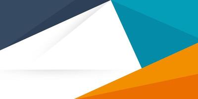 Abstract orange and blue gradient overlap 3D background with shadow. Colorful orange and blue on white background. vector
