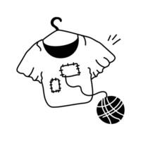 Take a look at this amazing icon of recycled clothing in modern style vector