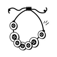 Take a look at this amazing icon of button necklace in modern style vector