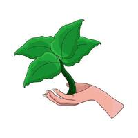 illustration of Save the Forest vector
