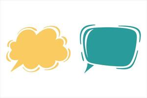 Illustrative Comment Bubbles and Talk speech bubble set, talk bubble, message comment bubble art illustration vector