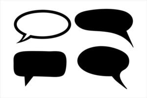 Talk Bubble and Message speech bubble set, talk bubble, message comment bubble art illustration vector