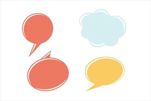 Creative Speech Bubble Set for Talk speech bubble set, talk bubble, message comment bubble art illustration vector