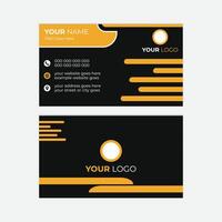 visiting card, business card template Horizontal and vertical layout design vector