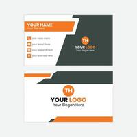 Modern Business Card Simple Layout Digital Business Card Professional Template Business Card design vector