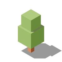 Isometric tree. Tree isometric elements. Isometric tree element for landscape design. Park element vector
