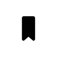 Bookmark icon. Black on white. Black symbol on white background. Flat style. resources graphic element design. illustration with a technology theme and application UI. vector