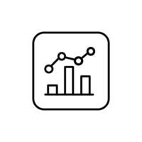 statistics bars graphic icon design symbol of money and stock market. Stocks and shares. design elements of technology, computer, internet, website. Graphic resources vector