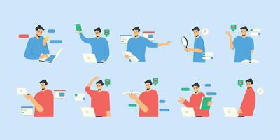 Digital Learning and Educational Technology Illustration vector