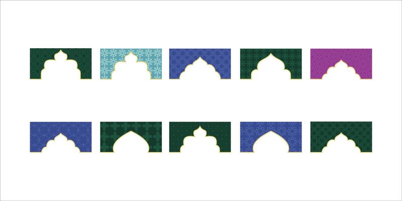 Islamic Header Frame Illustration